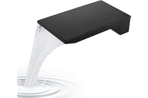 GCGWEQS Black Tub Spout Wall Mounted Tub Spout, Waterfall Faucet Fixtures Tub Filler Waterfall Spout for Bathroom Sink and Tub Shower,​High Flow Waterfall Bath Bathtub Faucet for Bathroom