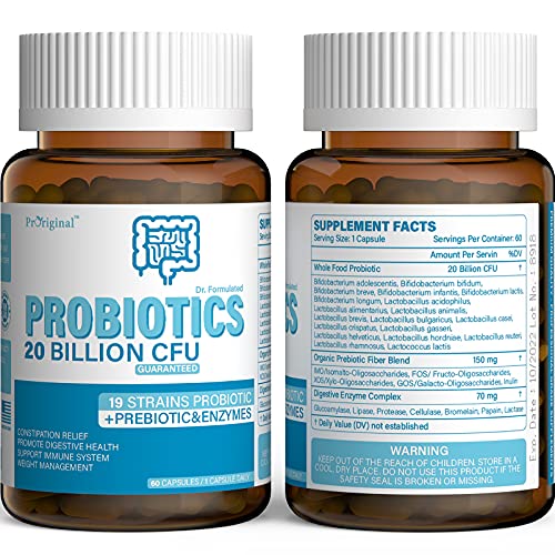 Probiotics & Prebiotics Blend with Digestive Enzyme for Women & Men