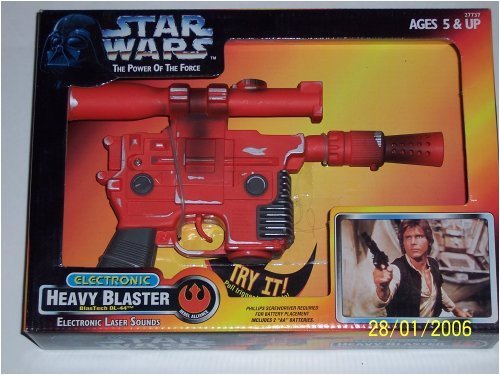 Star Wars Power of the Force Electronic Heavy Blaster BlasTech DL-44 with Electronic Laser Sounds
