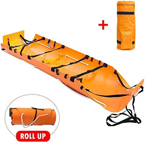 GLJY Folding Soft Stretcher, Multiple Seat Belt Rescue Stretcher Portable Emergency Rescue Back Stretcher, for Hospital/Outdoor Rescue/Fire Rescue.