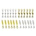 Dsmile 6 Pcs Gold Color and Silver Color Magnetic Lobster Clasps for Jewelry Necklace Bracelet