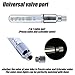 DAWAY A08 Bicycle Tire Valve Stem Light - Led Waterproof Bike Wheel Lights Neon Flashing Lamp Glow in The Dark Cool Safe Accessories, 1 Pack, White Graphics
