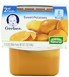 Gerber 2nd Foods Sweet Potatoes, 2-Count, 3.5-Ounce Tubs (Pack of 8)