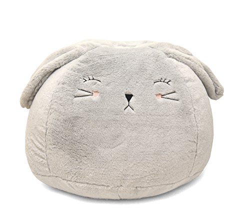 Heritage Kids Figural Bunny Critter Bean Bag, Grey