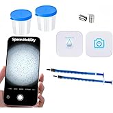 Sperm Magnifying Glass, Suitable for Semen Observation,Home Sperm Testing, Male Fertility Observation, Quick Result, 2PCS