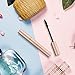 KAJURY Silk Fiber Lash Mascara,Lengthening and Thick,Smudge-Proof Eyelashes,Classic Waterproof Mascara,Long Lasting Charming Eye MakeupSt. (Pink)
