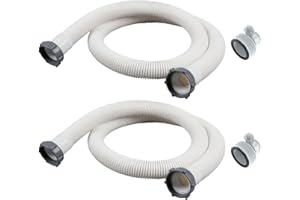 SHIWAGIN 2 Pack Pool Hoses - 59"x1.5" With 2 Type B Adapters - Above Ground Pool Hose Replacement