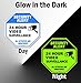 Famtec Video Surveillance Sign - 40 mil Rust Free Aluminium - Glow-in-the-Dark-Signs, Home Business, 24 Hours Security, All Activities are Monitored -CCTV Security Alert-Large 12 X 12 Octagon (Blue)