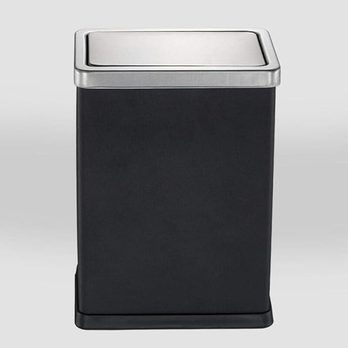 LML Bote de basura, creativo japonés con pedal de acero inoxidable