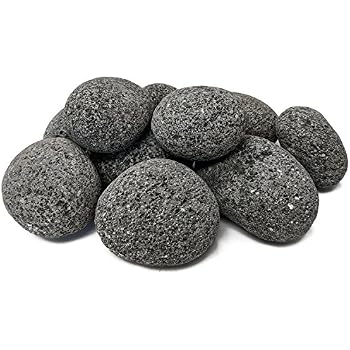 Amazon.com: American Fire Glass XXL Black Lava Rock (4 ...