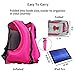 Faxpot Inflatable Life Jacket Adult Swimming Vest for Snorkeling Suitable for 80-220 lbs (Pink)
