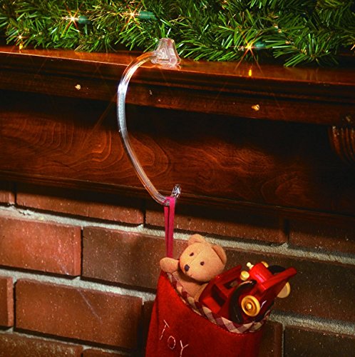 Holiday Joy - 8 Christmas Safety Grip Stocking Holders - Hang Stockings without Damage! - Thumbnail 3