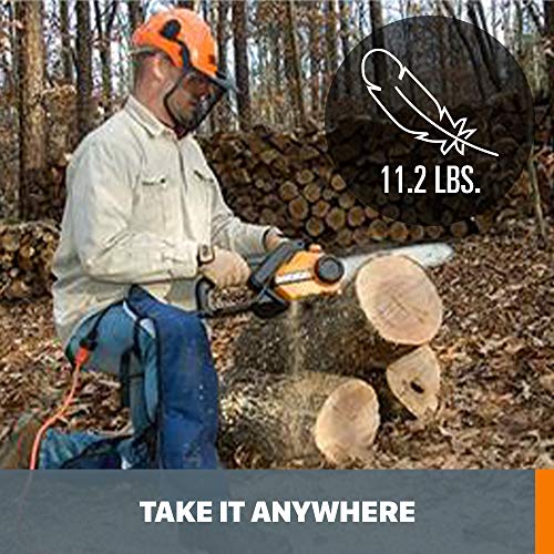 WORX WG304.2 Saw 18Inch 15.0 Amp Electric Chainsaw with AutoTension
