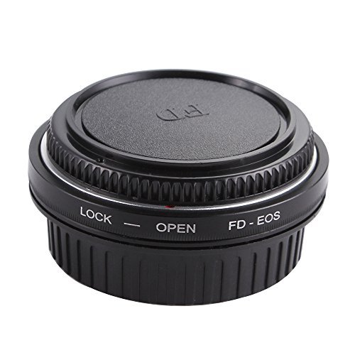 Fotga FD-EOS camera lens mount adapter ring with glass for Canon FD FL camera lenses for EOS EF EF-S 400D 450D 500D 550D 600D 700D 800D 1100D 1200D 1300D 1500D 750D 760D Digital Rebels T1i, T5i, T7i