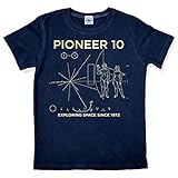 Hank Player 'NASA Pioneer 10' Men's T-Shirt (XL, Vintage Navy)