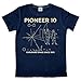 Hank Player U.S.A.. NASA Pioneer 10 Men's T-Shirt (XL, Vintage Navy)