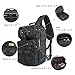 Tactical Sling Backpack Bag Military Molle Assault Pack Rucksack Daypack for Outdoors Camping Hiking Hunting (Black)