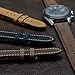 WOCCI Suede Vintage Leather Watch Band, Quick Release Watch Strap, Selectable Width - (18mm 20mm or 22mm)
