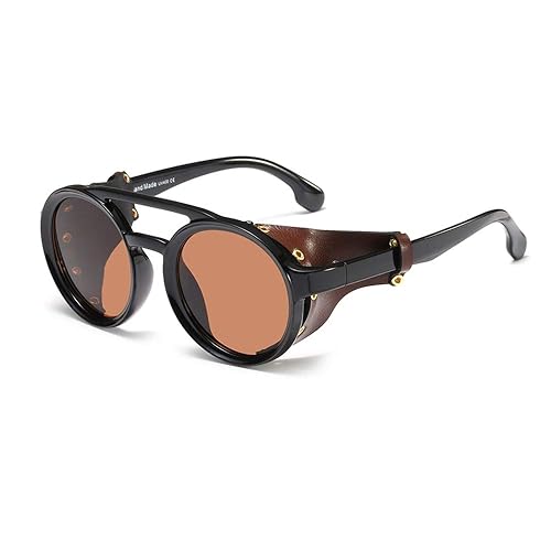 Freckles Mark Side Shield Vintage Retro Steampunk Sunglasses