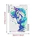 DIY 5D Diamond Painting by Number Kits, Crystal Rhinestone Diamond Embroidery Paintings Pictures Arts Craft for Home Wall Decor, Full Drill,Colorful Oil Painting Horse (J5407-11.8X15.7in)