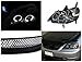 Spec-D Tuning for Honda Civic Dx Ex Black Led Halo Projector Headlights, Black Grille