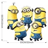 Apex Removable Despicable Me 2 Cute Minions Wall Stickers for Kids Rooms Bedrooms 5 Minions (60 x 45 cm)