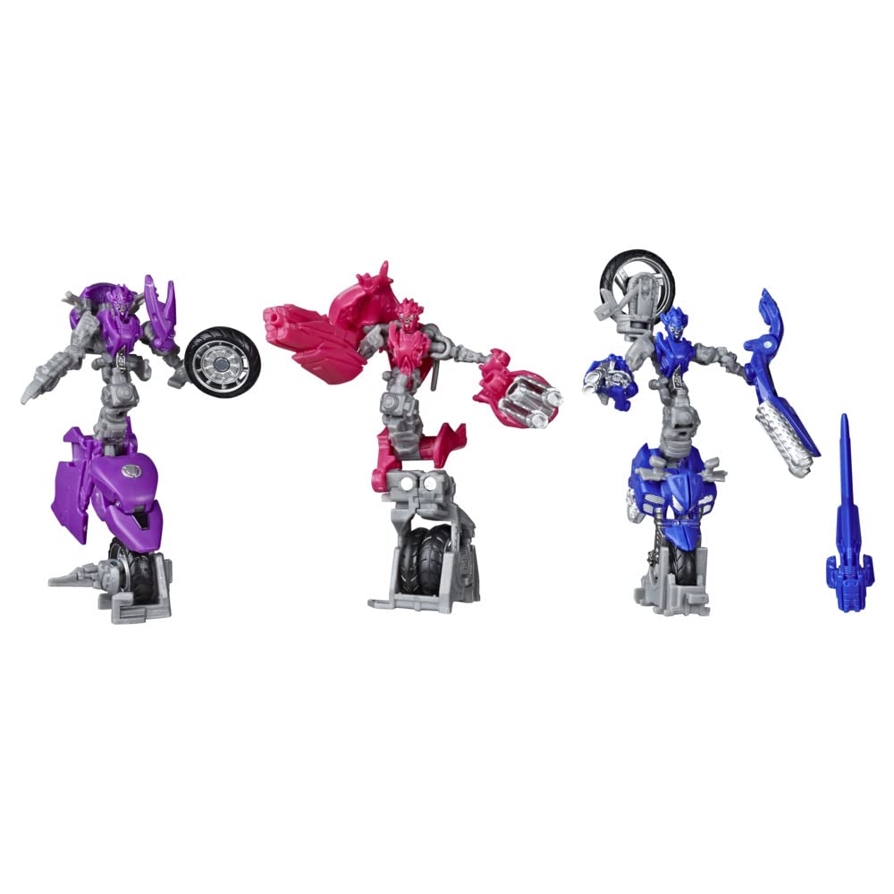 Transformers Toys Studio Series 52 Deluxe Revenge of The Fallen Movie Arcee Chromia Elita-1 Action Figure 3 Pack, 4.5"
