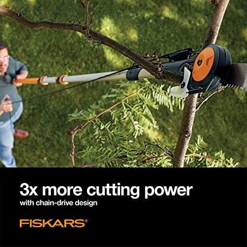 Fiskars Chain Drive Extendable Tree Pruner and Pole Saw 7'16