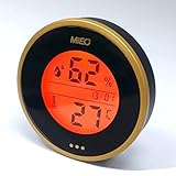 MieoÂ® Digital Hygrometer Thermometer with Calibration and Touch Memory Checking Button as a Recorder for Humidor/Wine Cooler/Pet House or Instrument Case SH104MT with Clock