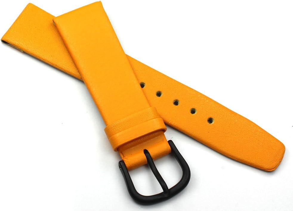 18 mm Calf Genuine Leather Watch Band for Women in Different Fashion Colours Handmade in Germany