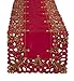 Fennco Styles Pandora Collection Holiday Christmas Tree Tablecloth - 2 Colors (Red, 16