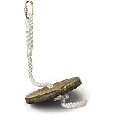 ZIPLINEGEAR Drifter Zip Line Seat for Kids or Adults, Comes with Steel Screw Lock Carabiner, Adjustable Nylon Rope