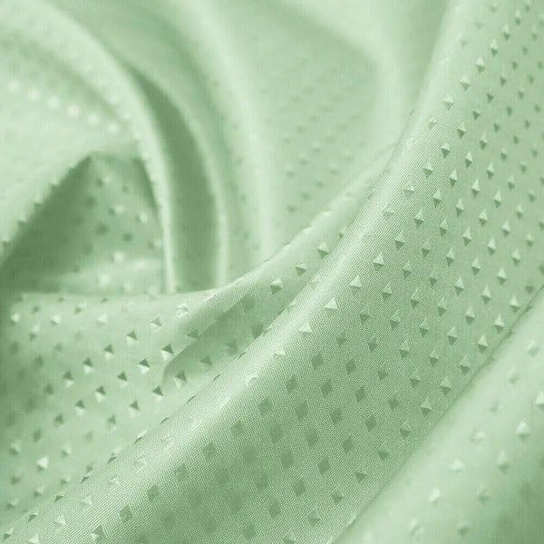 iPEAK Shower Curtains Heavy duty Mould Proof Mold-Resistant Water Repellent Washable Diamond Fabric Bathroom Curtain 180cm x 180cm (Light Green)