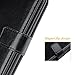 iPhone 5S Case, iPhone SE Case, iPhone 5 Case, iPhone 5S Wallet Case, BENTOBEN Credit Card Holder Faux Leather Protective Folio Flip Cover Wristlet Protective Case for Apple iPhone 5 5S SE, Black