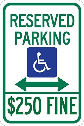 Handicapped Parking Sign Legend Reserved Parking Aluminum Sign Metal Signs Vintage Road Signs Tin Plates Signs Decorative Plaque