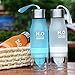 HANTAJANSS H2O Lemon Water Bottles, 20 oz Leak Proof Fruit Infuser Sport Bottle for Yoga, Pilates, Outdoor, Cycling, Traveling