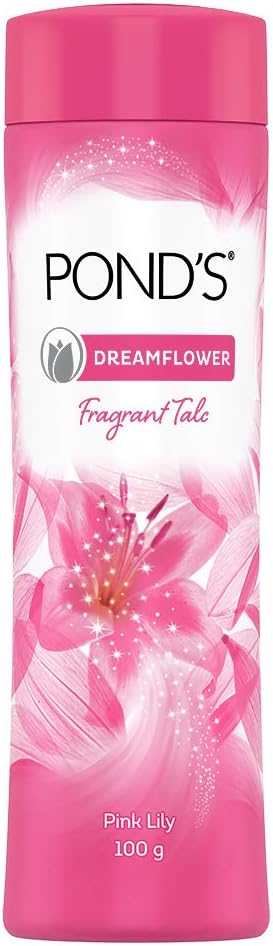 Ponds Dreamflower Fragrant Talc, 100g (Pack of 3), Pink, 33.33 g (Pack of 3)