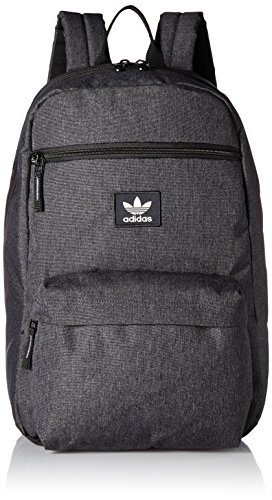 adidas Originals National Plus Backpack, Grey Heather/White, One Size