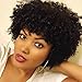 Natural Black Afro Wig Kinky Curly Short Hair Wigs For Black Women Cheap Wigs for African American Wigs with Free Wig Cap