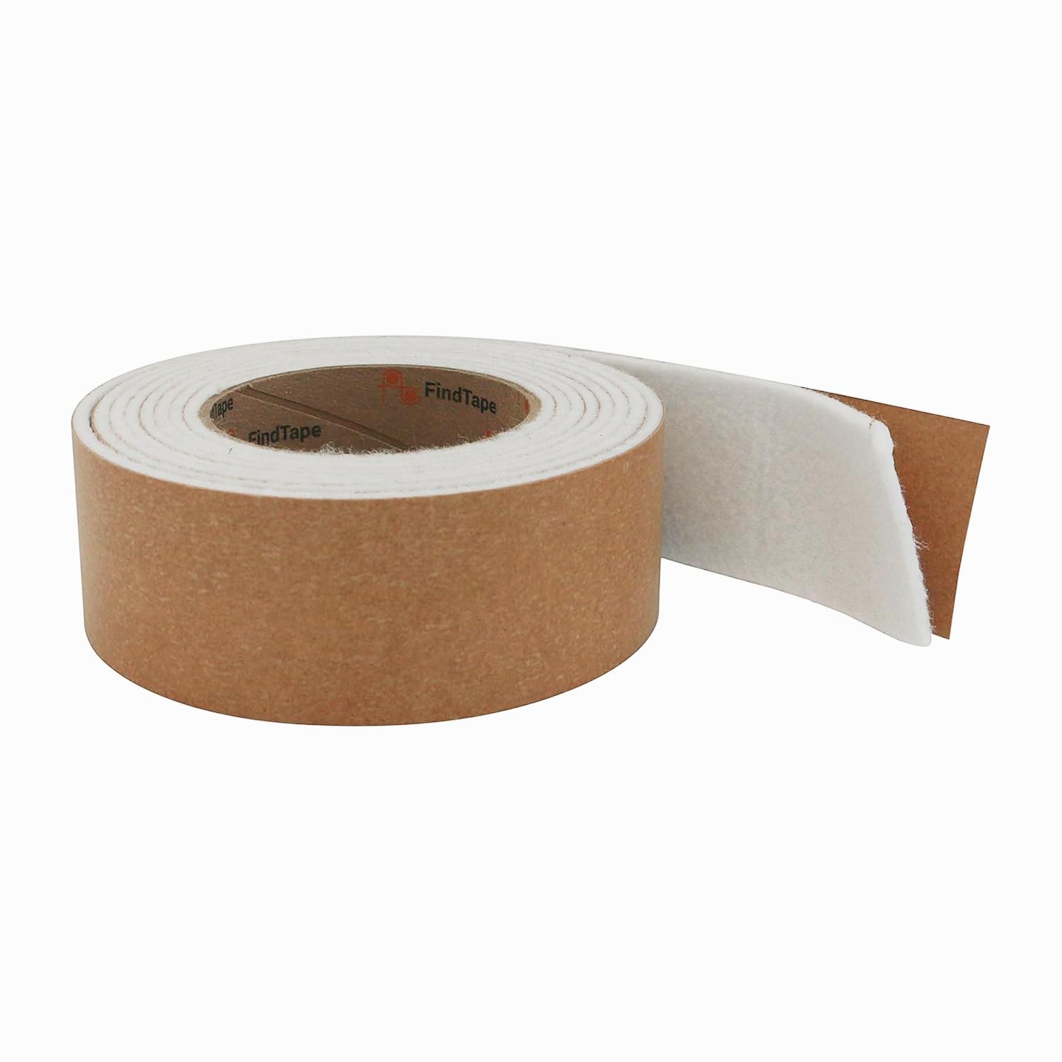 FindTape Polyester Felt Tape [3mm Thick] (FELT-08): 2 in. x 10 ft. (White)