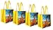 Earthwise Reusable Grocery Bags Shopping - Totes (Pack of 6) (Burlap Flowers)