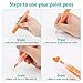 Acrylic Paint Pens for Rocks Painting, Glass, Wood, Ceramic, Metal, Canvas, Fabric, DIY Craft Projects Permanent Acrylic Paint Markers Pens with Sun & Water Resistant Function, Set of 24 Colors
