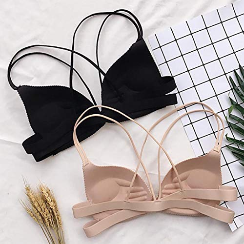 HighlifeS Women's Ultimate Lace Push-up Bra (Khaki) - Thumbnail 7