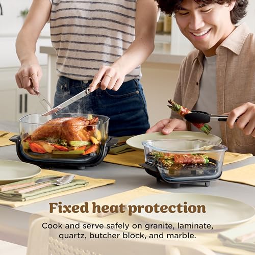 Ninjas | Freidora de aire | Sistema de cocción portátil Crispi 4 en 1 | Recipientes de vidrio de 4 cuartos y 6 tazas, platos para verduras y tapas de almacenamiento incluidos | Apto para microondas, congelador y lavavajillas | Broche de jengibre | FN101GD Ninjas | Freidora de aire | Sistema de cocción portátil Crispi 4 en 1 | Recipientes de vidrio de 4 cuartos y 6 tazas, platos para verduras y tapas de almacenamiento incluidos | Apto para microondas, congelador y lavavajillas | Broche de jengibre | FN101GD