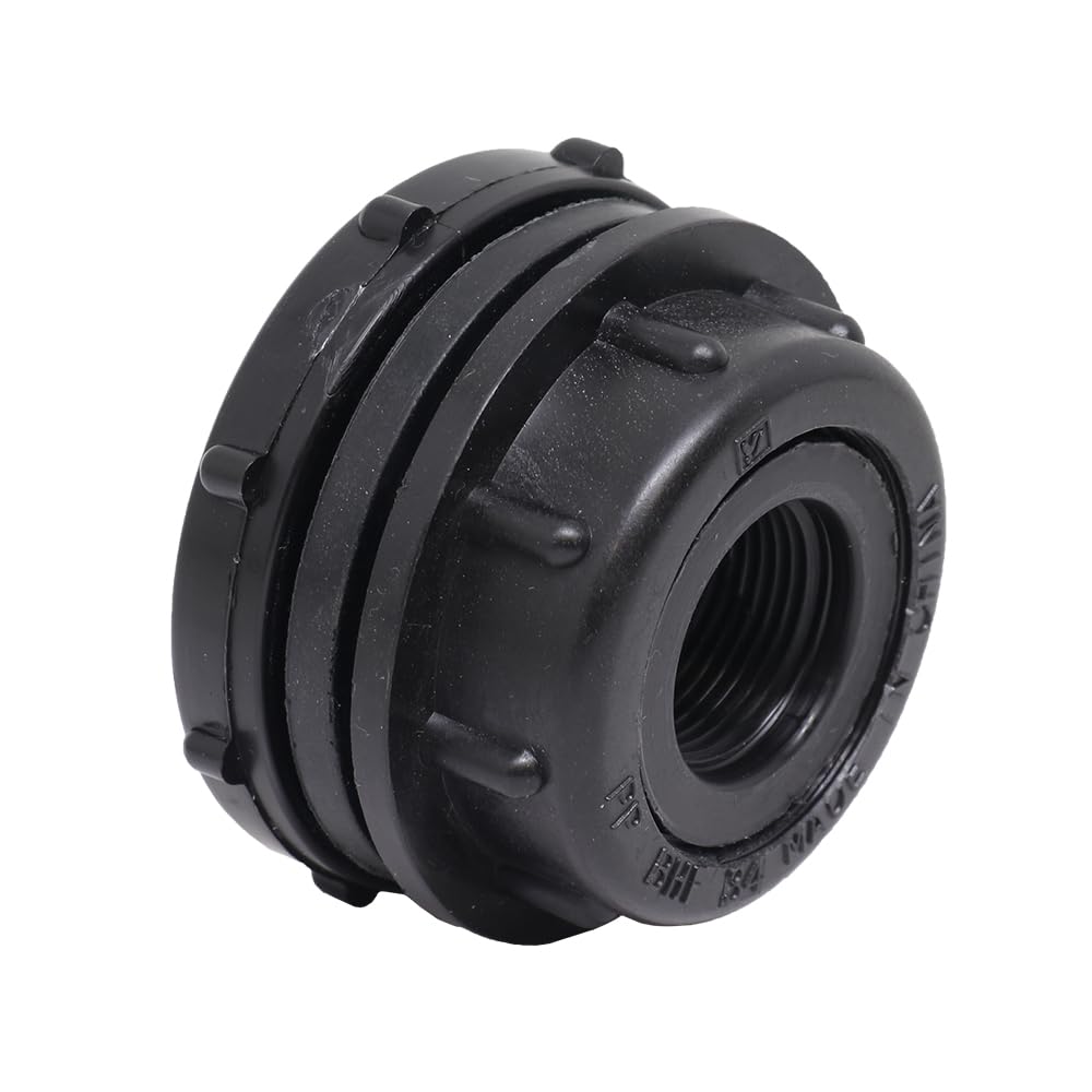 Photo 1 of Valley Industries Polypropylene Bulkhead Fitting – 1” FNPT x 1” FNPT
