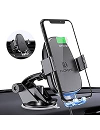 Floveme   Soporte de cargador de coche inalámbrico con abrazadera automática para iPhone XS Max XR X Samsung S10 S10+ S9 Note 9 y más