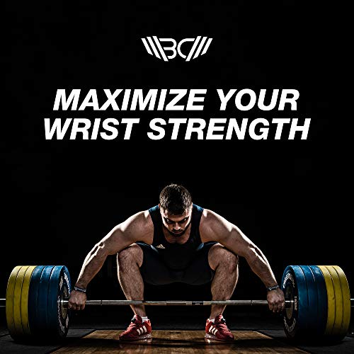 HeavyDuty Cotton Wrist Wraps Pair of WARM BODY COLD MIND Lifting Wrist Straps for Olympic