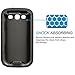 ULAK Galaxy S3 Case, S3 Case - Anti-Slip 3in1 Shockproof S3 Case Hybrid Dust Scratch Shock Resistance Cover Rubber Combo Case for Samsung Galaxy S3 III i9300 Rigid Plastic+Soft Silicone (Black)