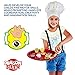 Dragon Drew Kids Wooden Baker Kit –14 Piece Kitchen Play Set with Chef's Hat, Cupcakes, Cake, Donuts and More - Nontoxic Paint, Child and Toddler Safe – for Ages 3+