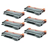 6 PK TN450 TN420 Black Toner Cartridge Compatible For Brother MFC-7360N MFC-7460DN MFC-7860DW - Black